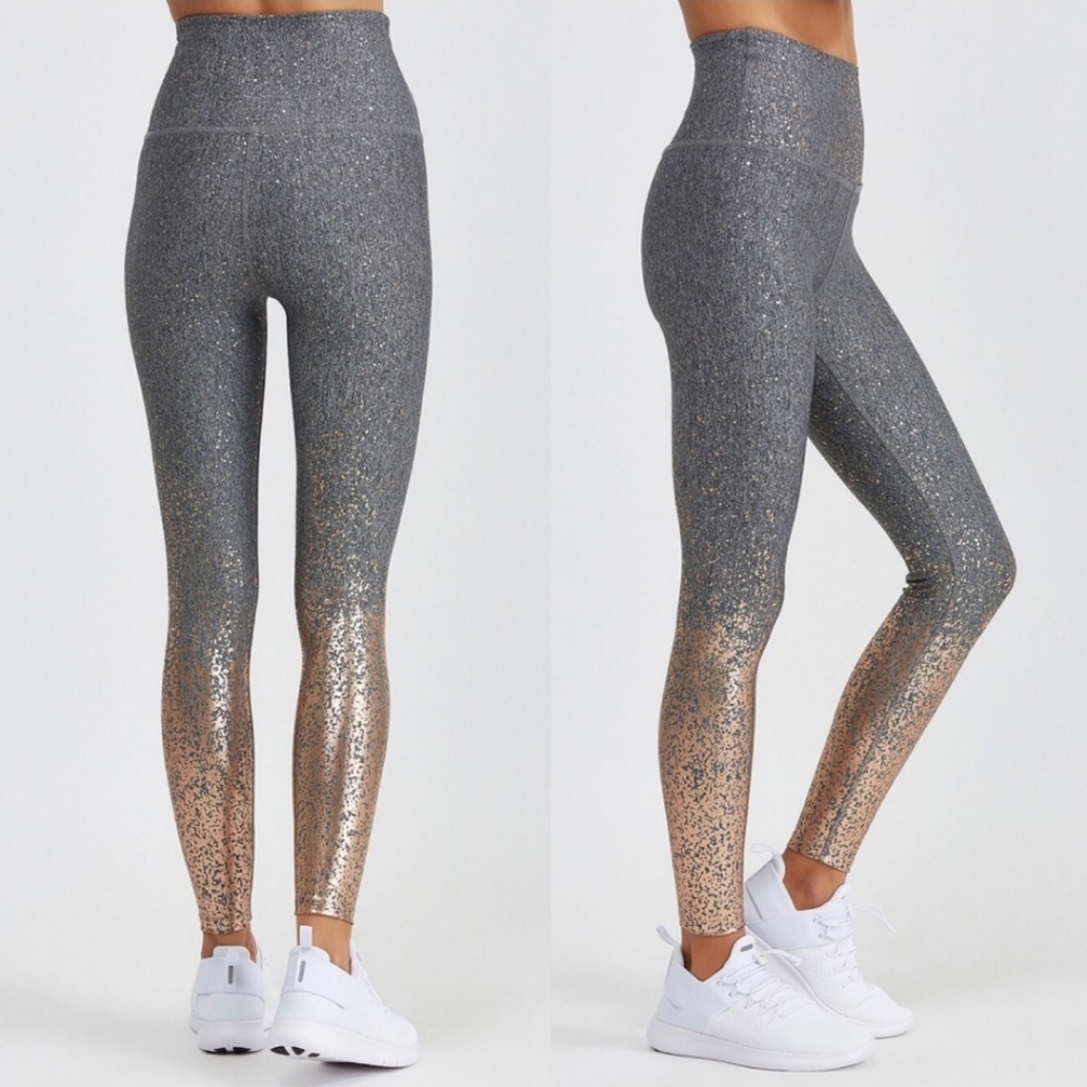 Beyond Yoga High Waisted Rose Gold Leggings